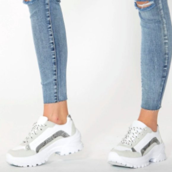 DECJUBA Shoes - SOLD Decjuba Imogen White Chunky Sneakers 40-41
